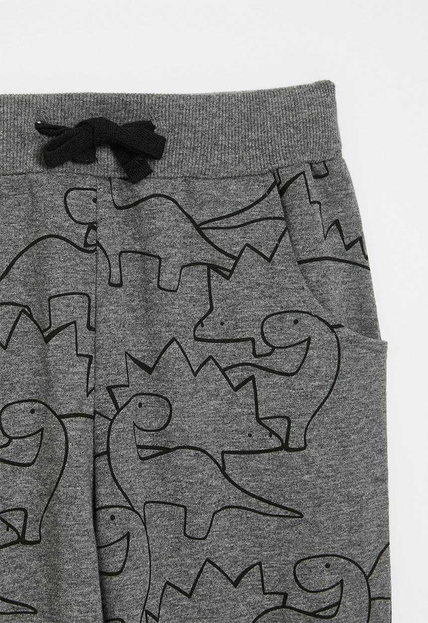 Pop Candy - Dino print sweat pants - grey