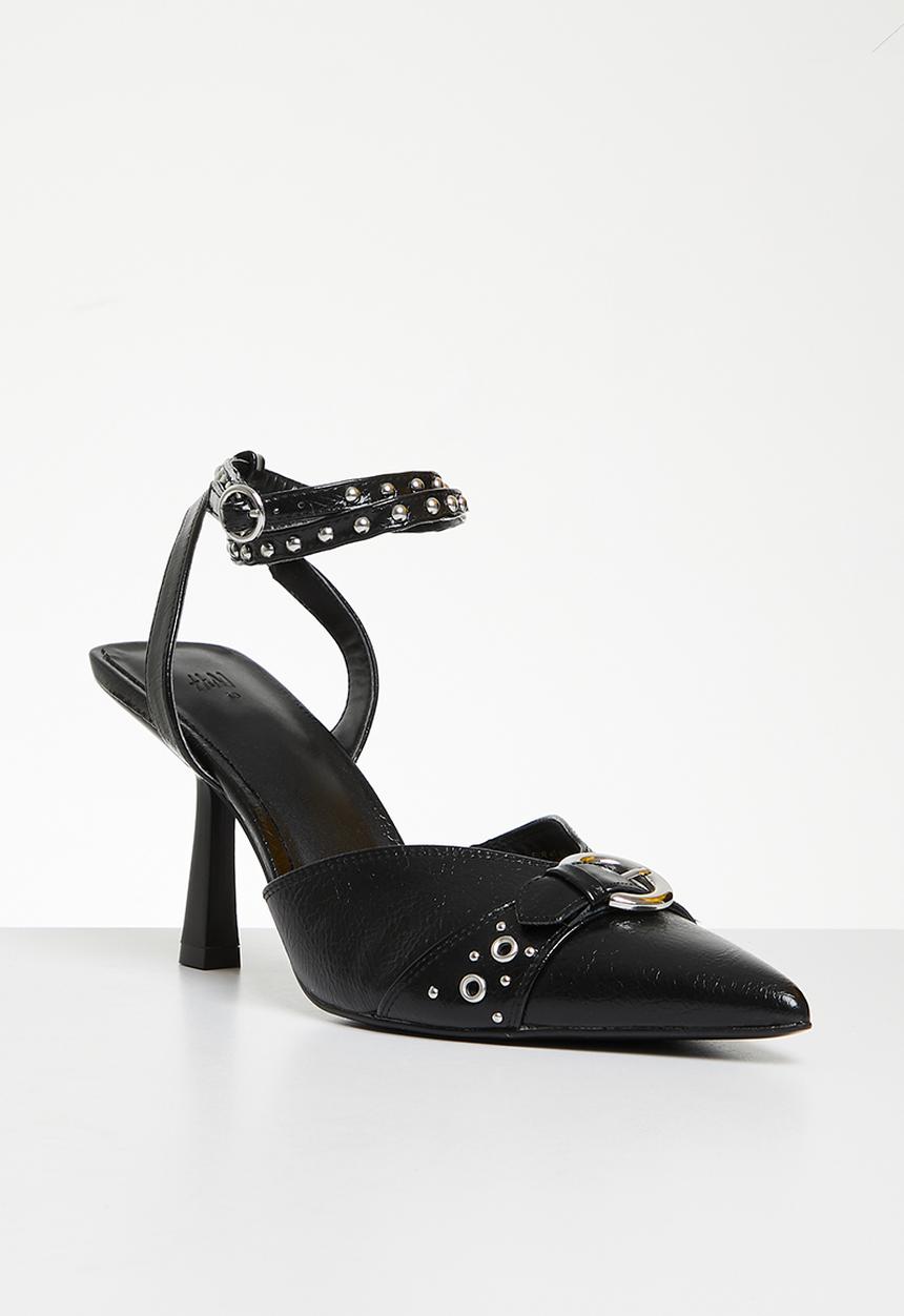 H&M - Stud-detail slingbacks - black