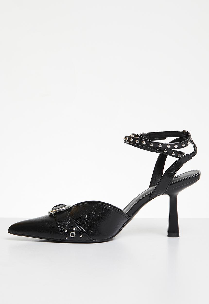 H&M - Stud-detail slingbacks - black