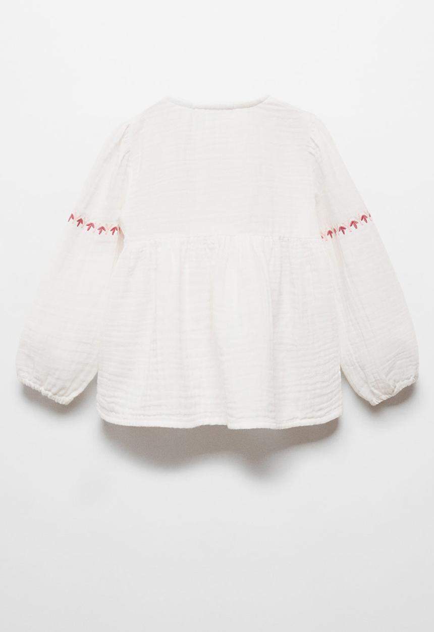 MANGO - Blouse texas - white