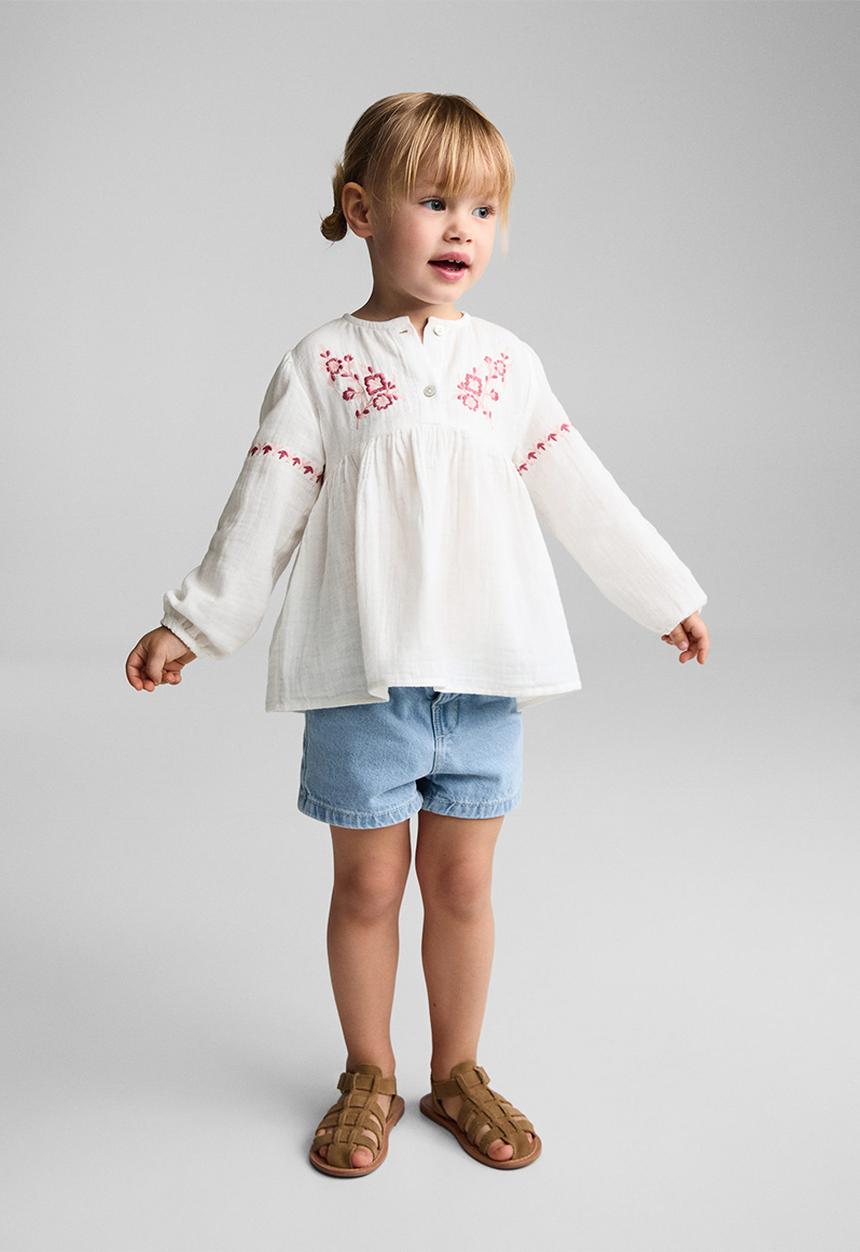 MANGO - Blouse texas - white