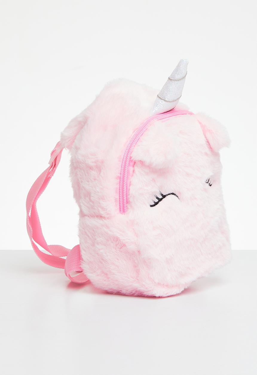 Pop Candy - Plush unicorn handbag - pink