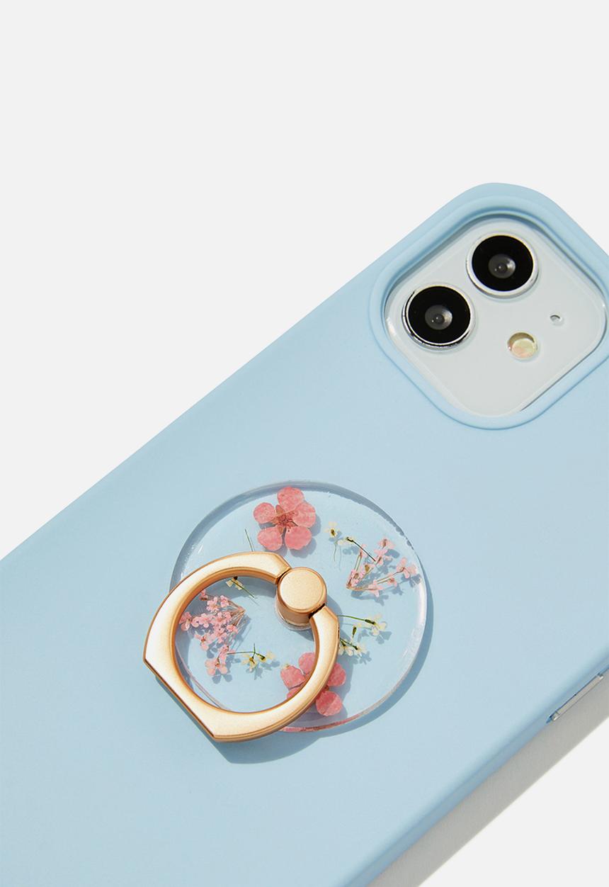 Typo - Trapped Flower Phone Ring - Trapped Micro Flower / Ballet Blush