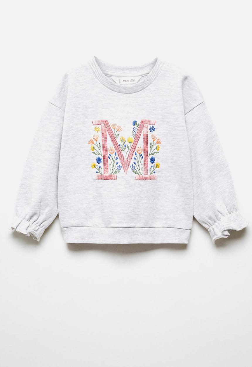 MANGO - Sweatshirt letri - light grey denim