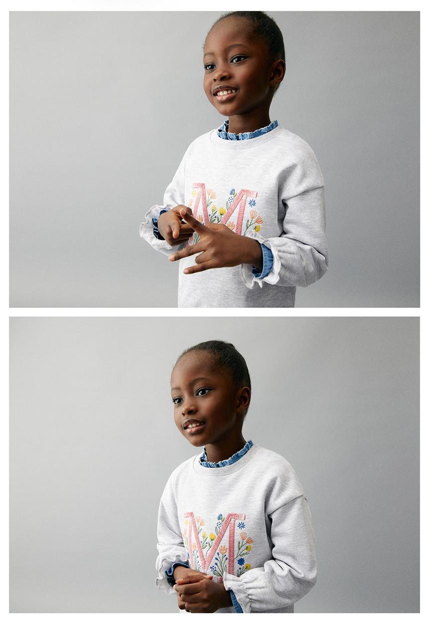 MANGO - Sweatshirt letri - light grey denim