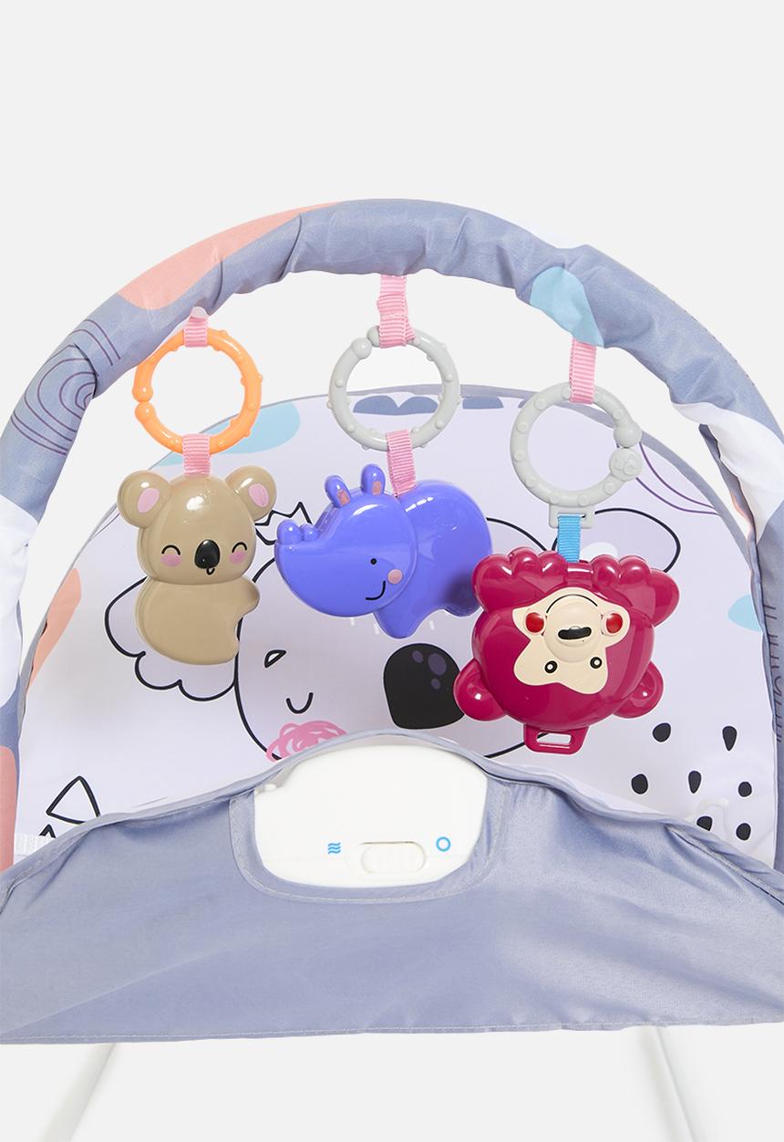 Pop Candy - Printed rocking bouncer - blue