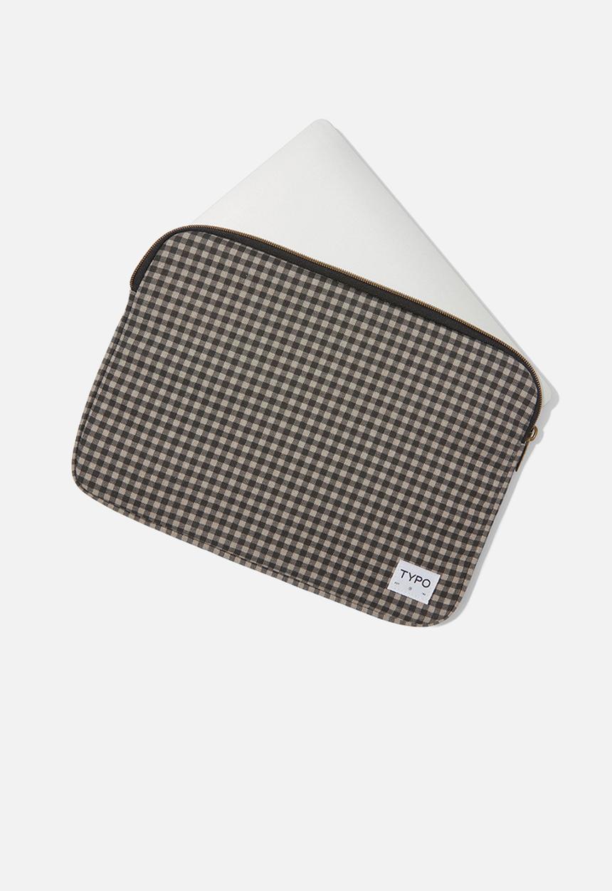 Typo - Take Me Away 13 Inch Laptop Case - Mushroom Gingham Small