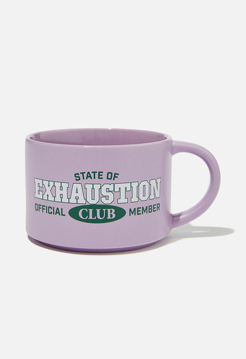 Typo - Big Hit Mug - State Of Exhaustion - Purple 