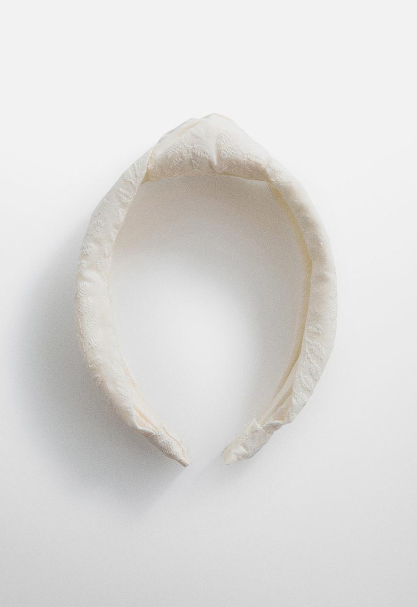 MANGO - Hairband hoja - light beige