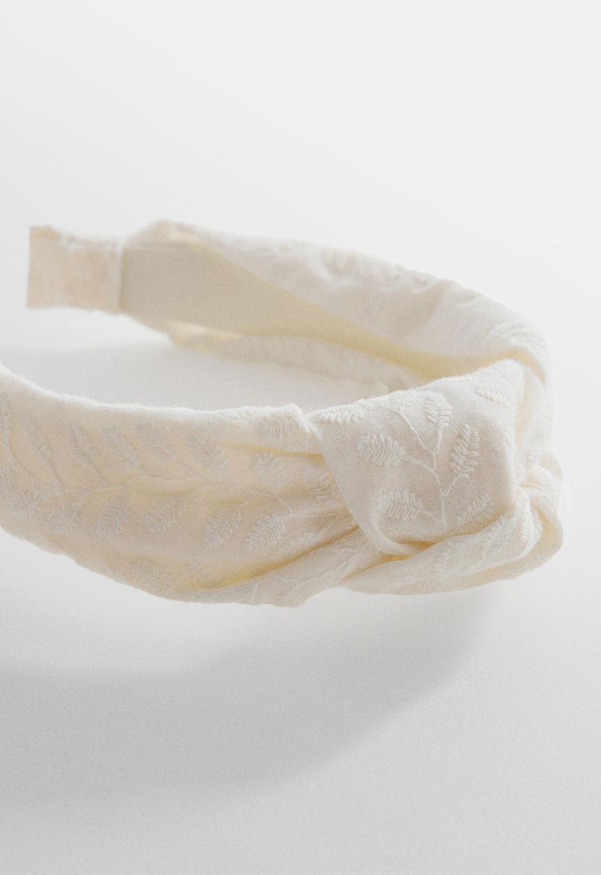 MANGO - Hairband hoja - light beige