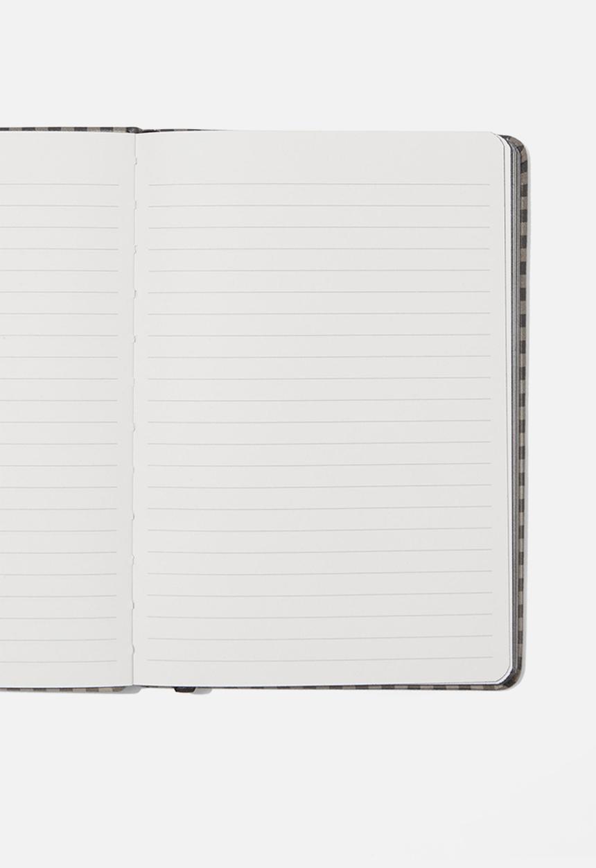 Typo - A5 Buffalo Journal - Mushroom Gingham Small