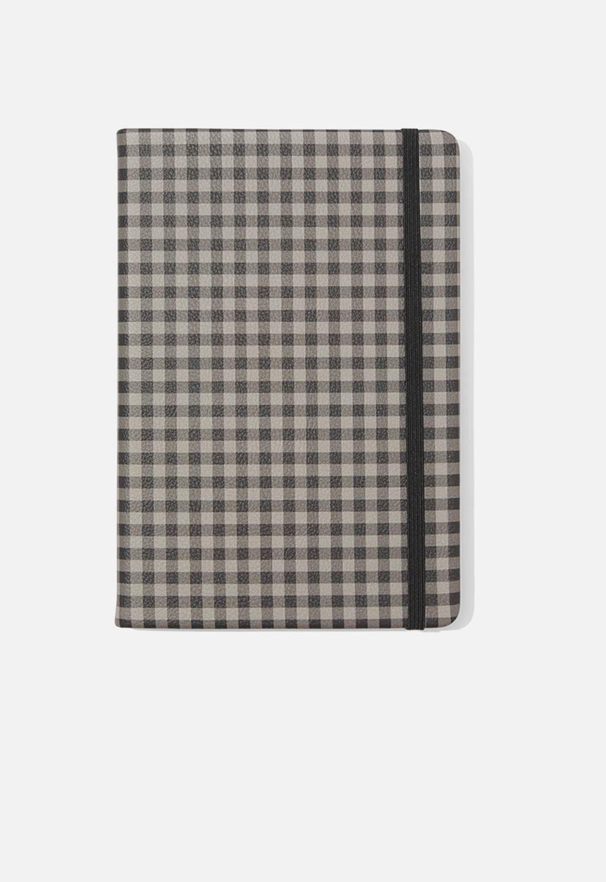 Typo - A5 Buffalo Journal - Mushroom Gingham Small