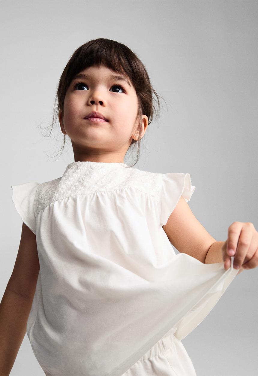 MANGO - T-shirt martha - offwhite