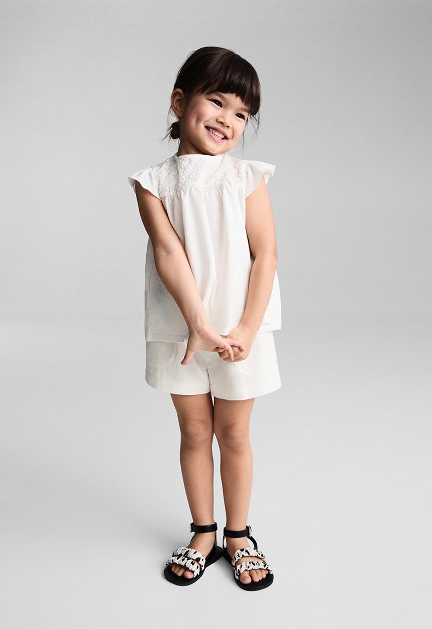 MANGO - T-shirt martha - offwhite