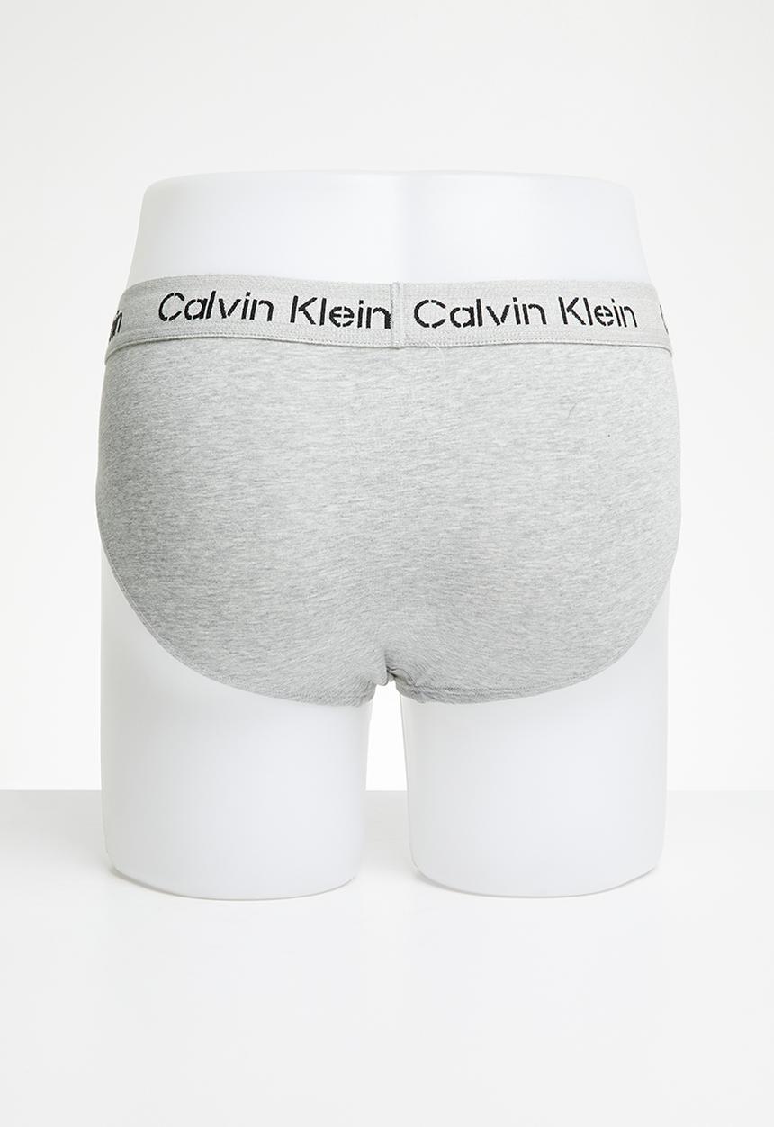 Calvin Klein - Hip brief 3pk - black, speakeasy, grey heather