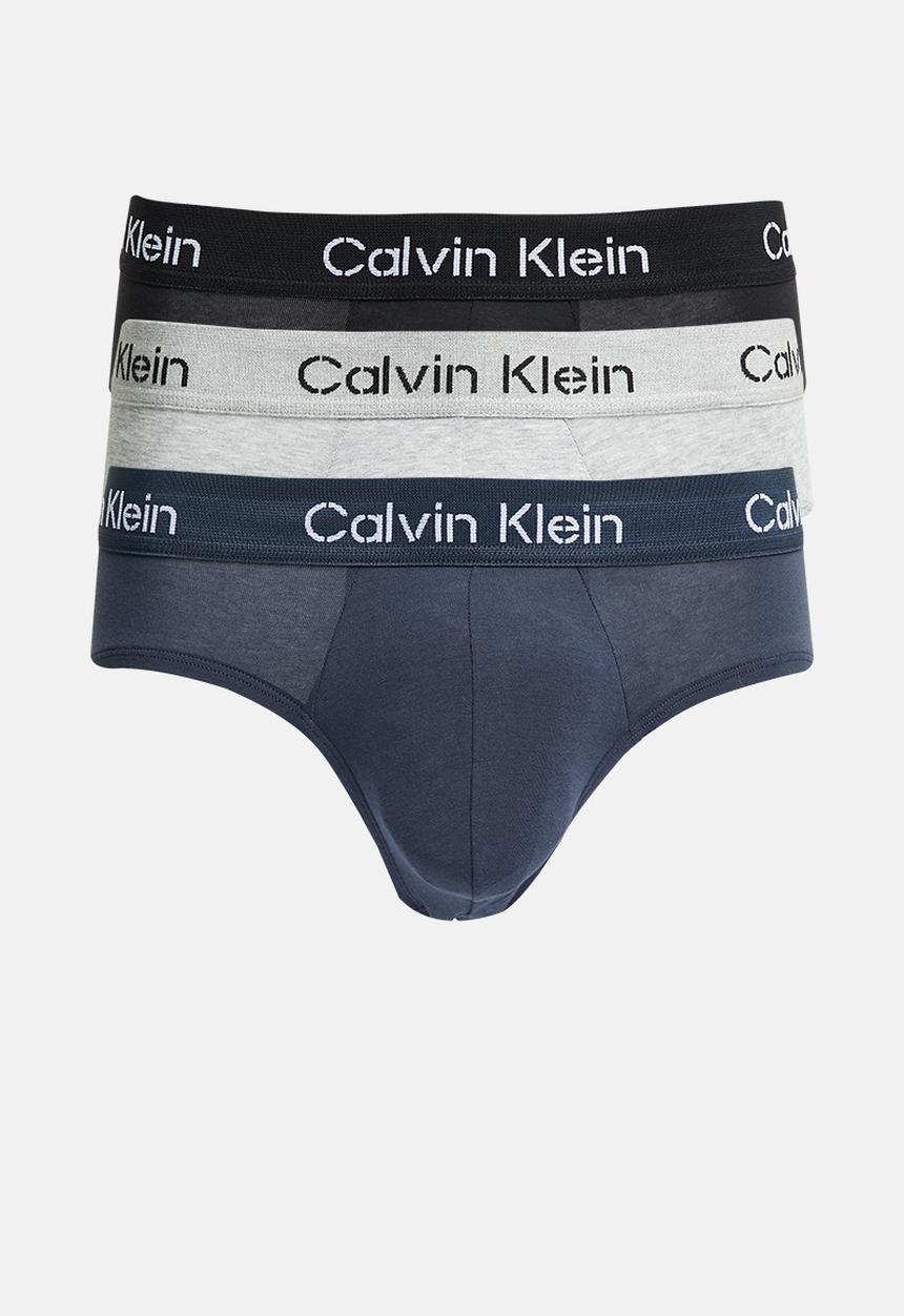 Calvin Klein - Hip brief 3pk - black, speakeasy, grey heather