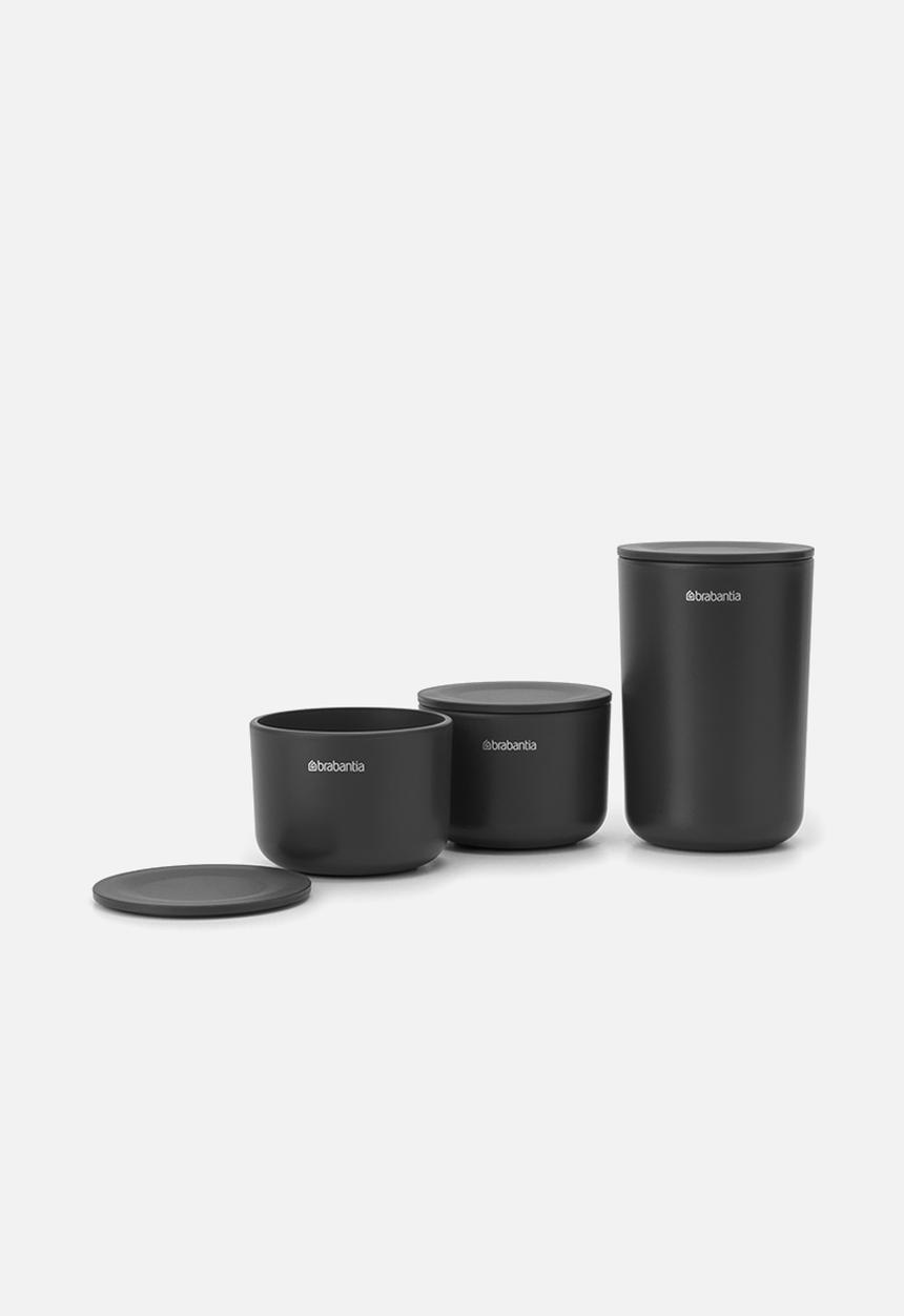 Brabantia - Storage pots set of 3 - black