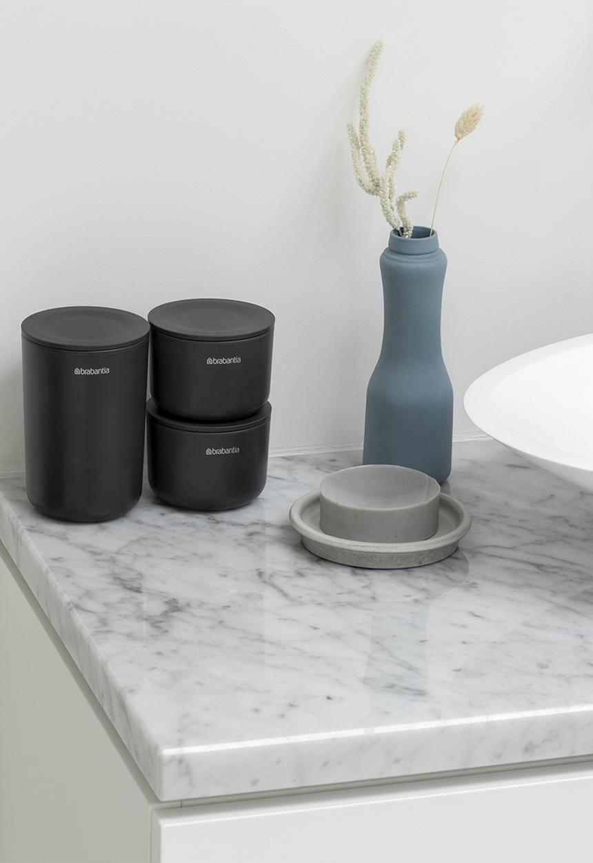Brabantia - Storage pots set of 3 - black