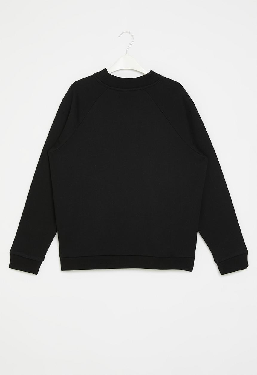 POLO - Girl skylar high neck raglan sleeve sweater - black