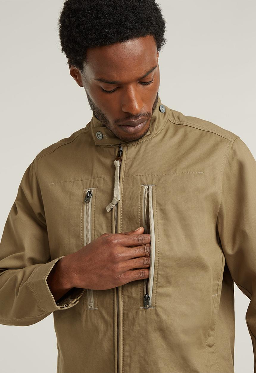 G-STAR - Lt wt deck jkt Draper dobby - safari