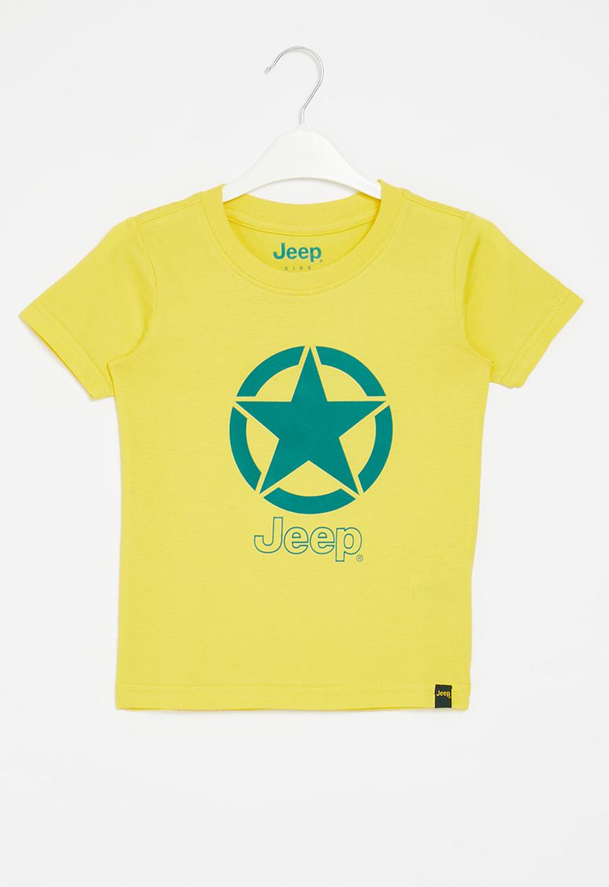 JEEP - Star logo jeep tee - cream gold