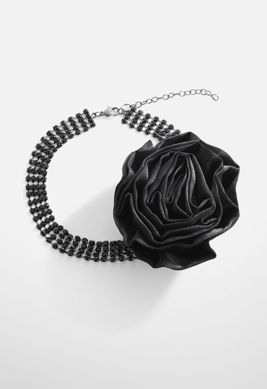 MANGO - Necklace nagore - black