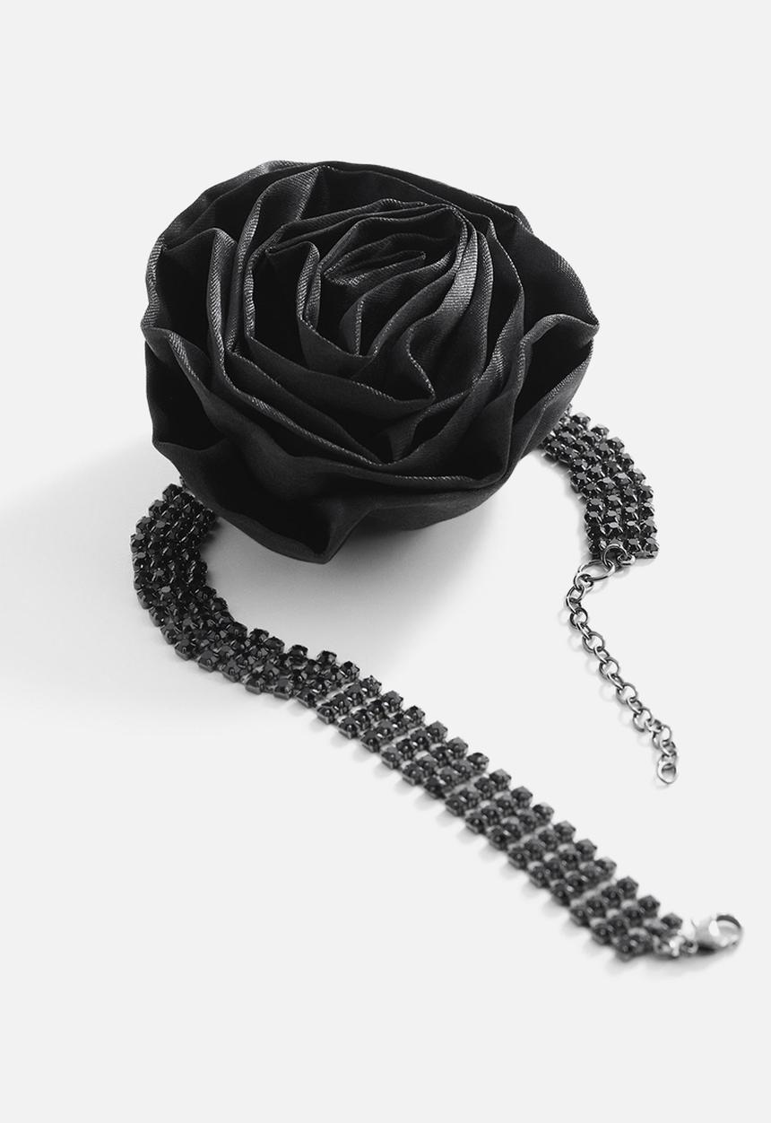 MANGO - Necklace nagore - black