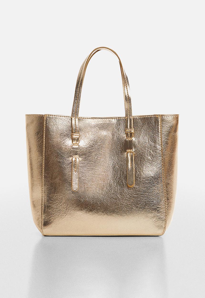 MANGO - Bag peonia -or - gold