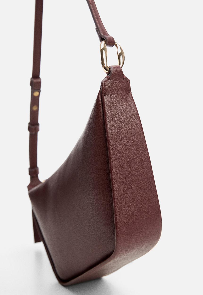 MANGO - Bag ashley -78 - dark red