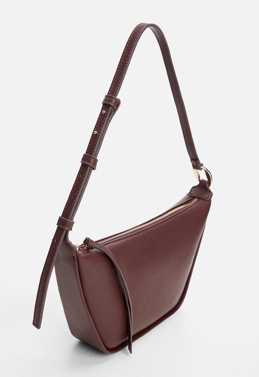 MANGO - Bag ashley -78 - dark red