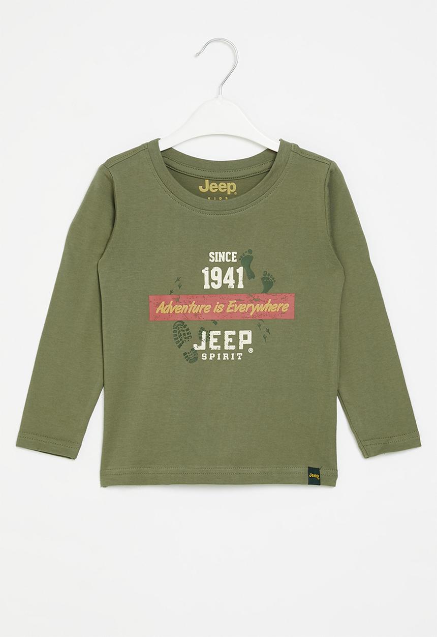 JEEP - Footprint long sleeve tee - slate
