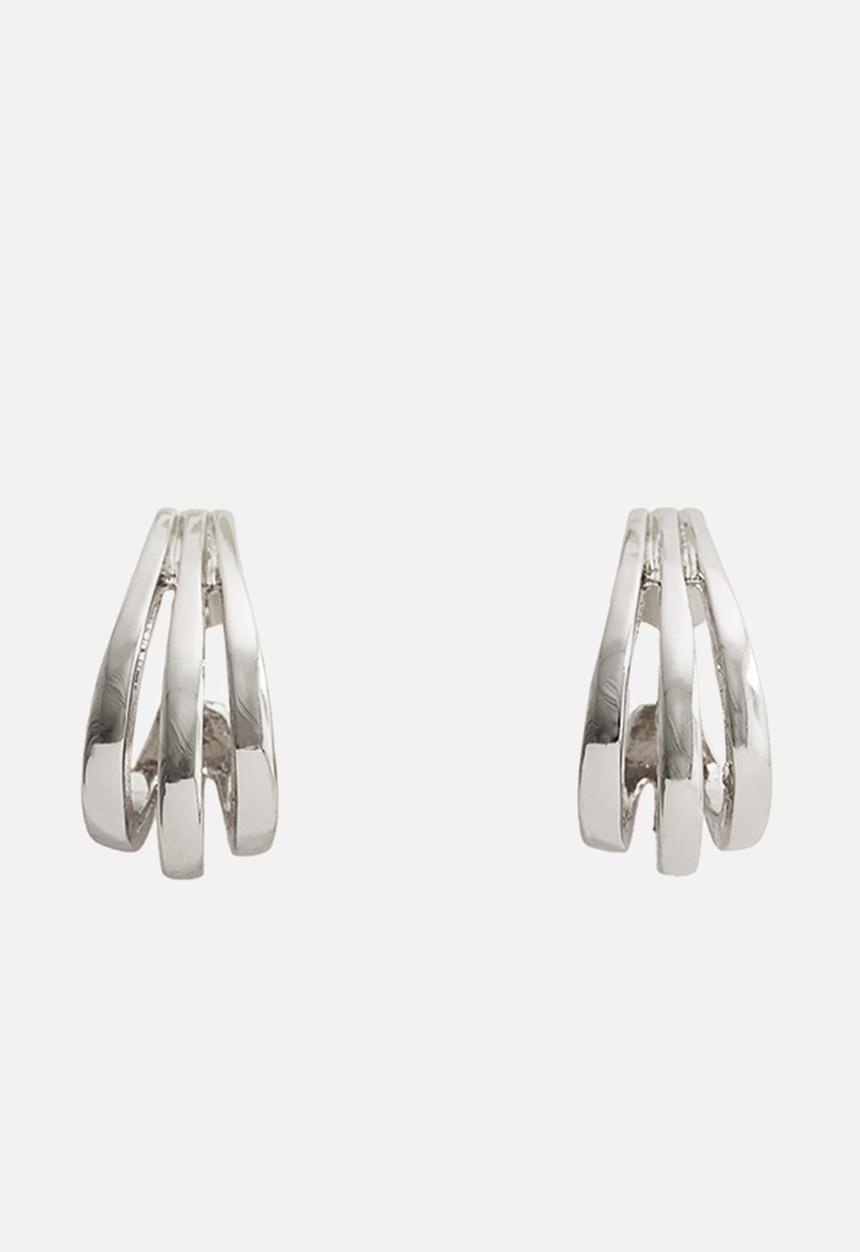 MANGO - Earrings fina - silver
