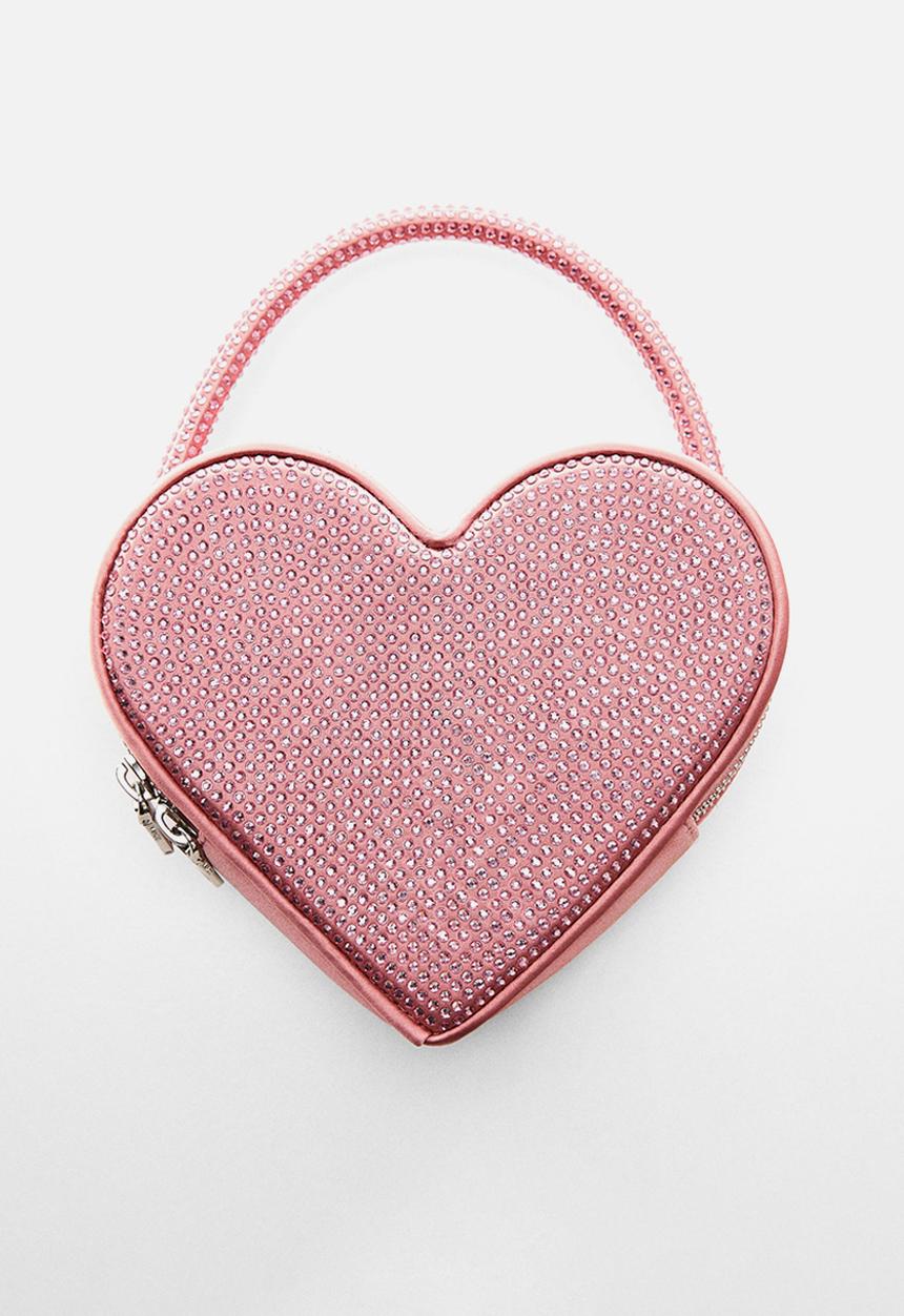 MANGO - Bag heart -85 - pink