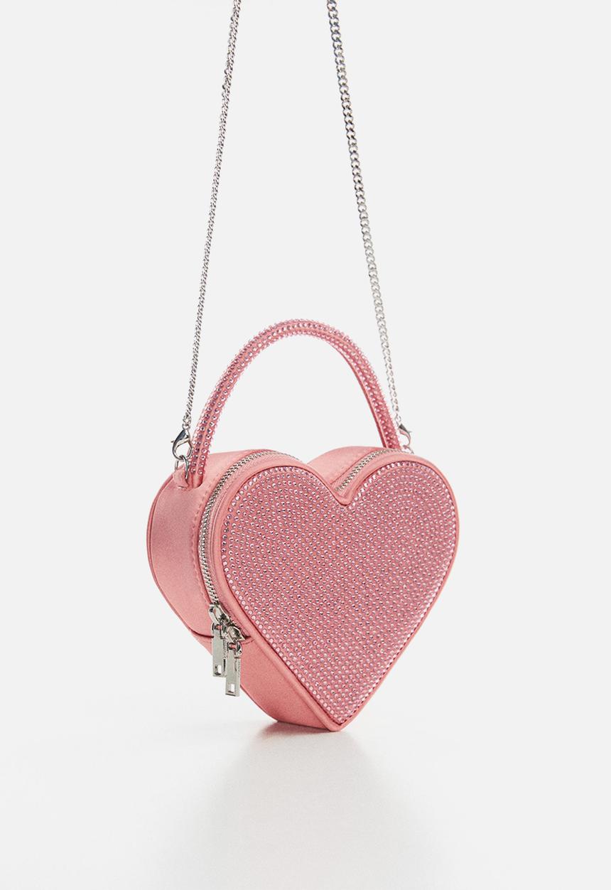 MANGO - Bag heart -85 - pink