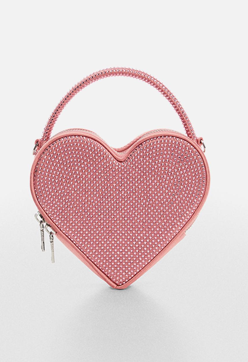 MANGO - Bag heart -85 - pink