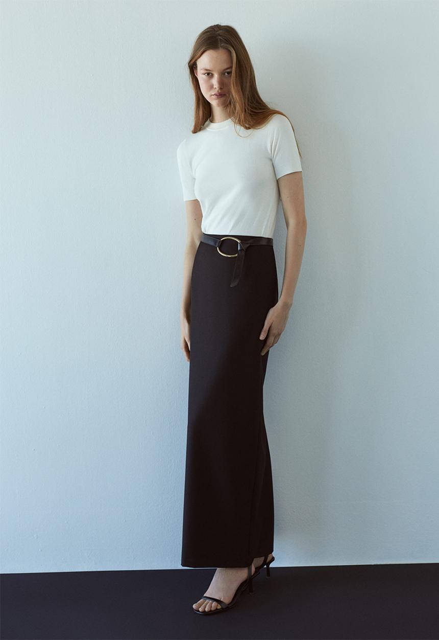 MANGO - Belt rodeo - black