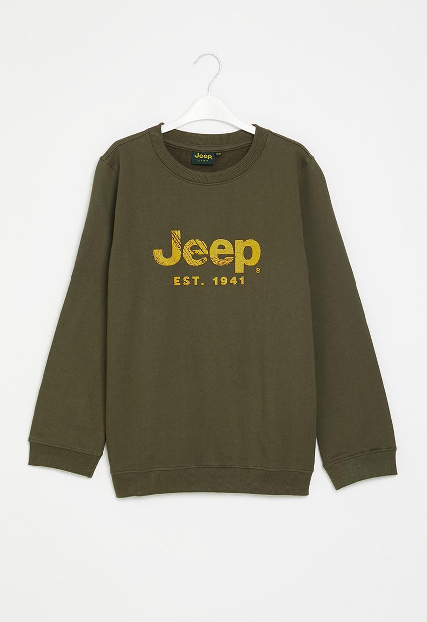 JEEP - Cracked jeep logo sweat - fatigue