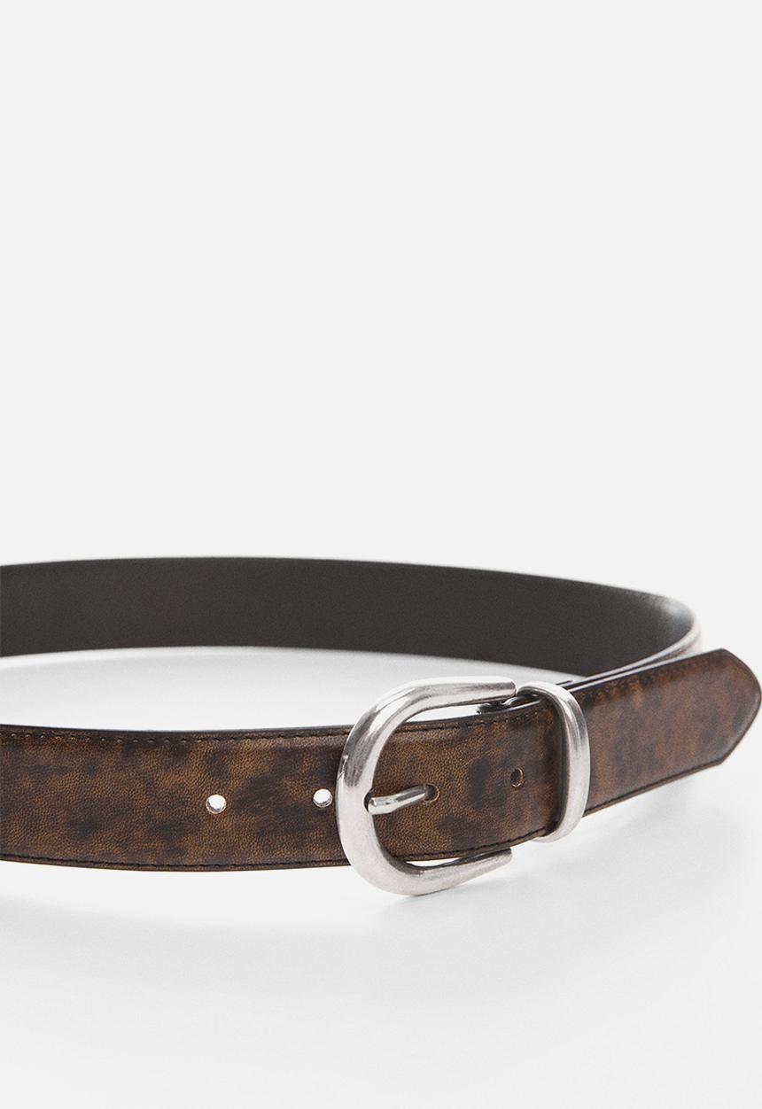 MANGO - Belt maru - brown