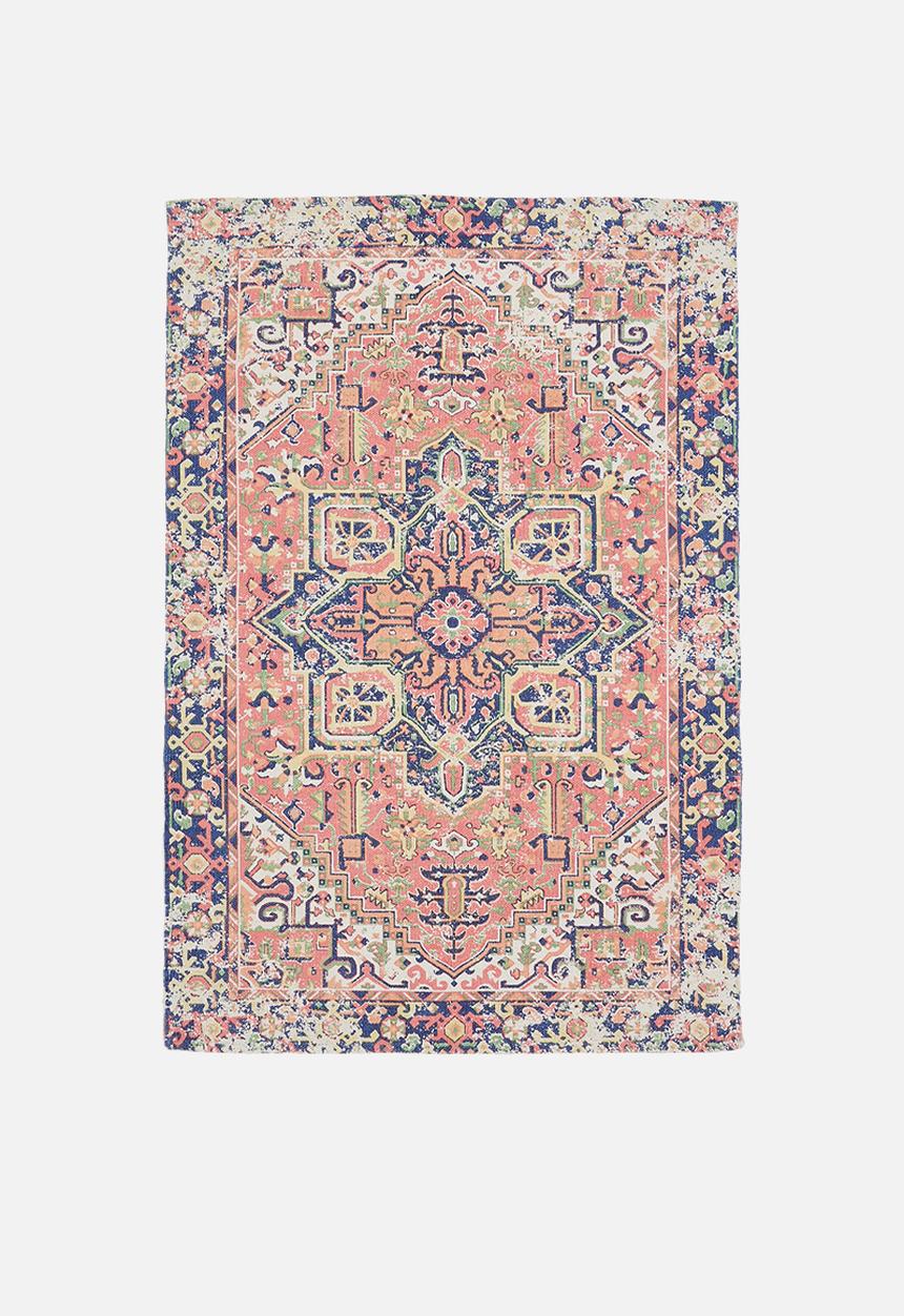 Sixth Floor - Cotton Antique printed Rug - Multi