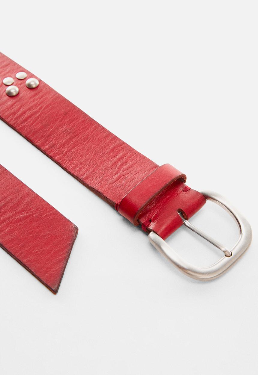 MANGO - Belt rainbow - red