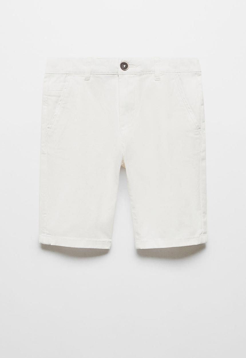MANGO - Bermuda shorts pico - white