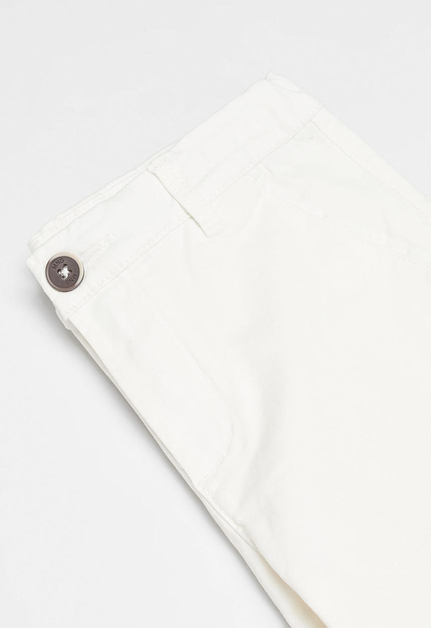 MANGO - Bermuda shorts pico - white