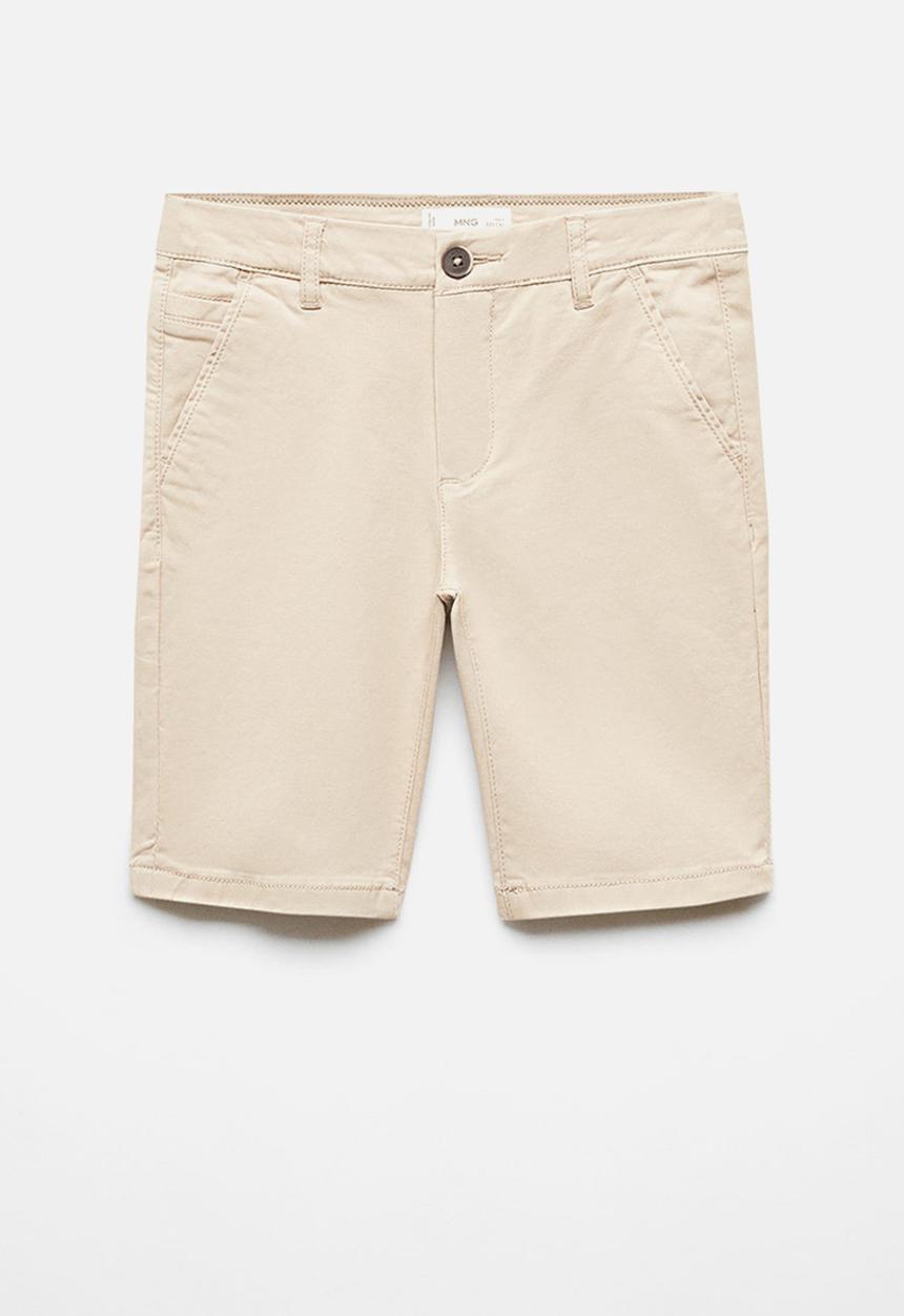 MANGO - Bermuda shorts pico - beige