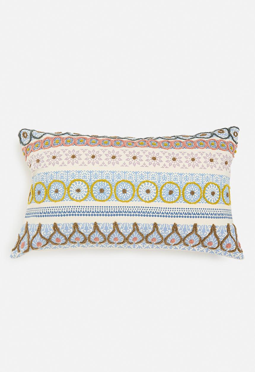 Sixth Floor - Embroidered 30x50 Cushion Cover
