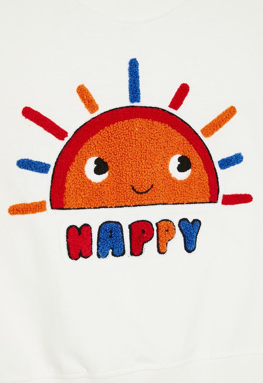 Pop Candy - Clolour block sweat top-multi