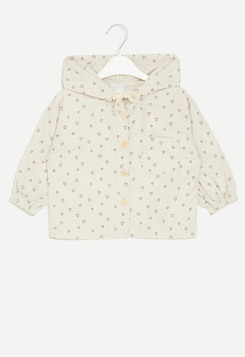 Pop Candy - Printed wind breaker - beige