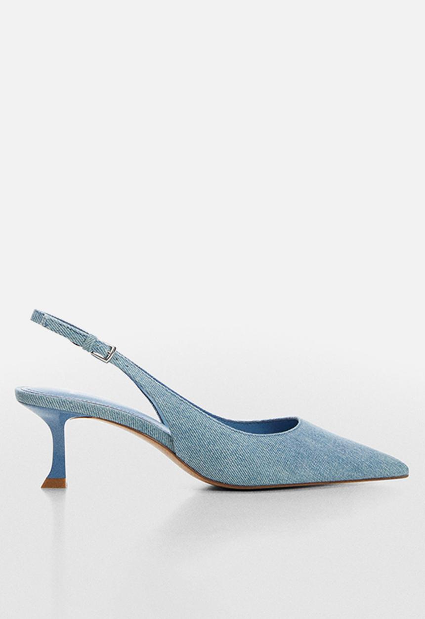 MANGO - Rory 1 slingback court - open blue