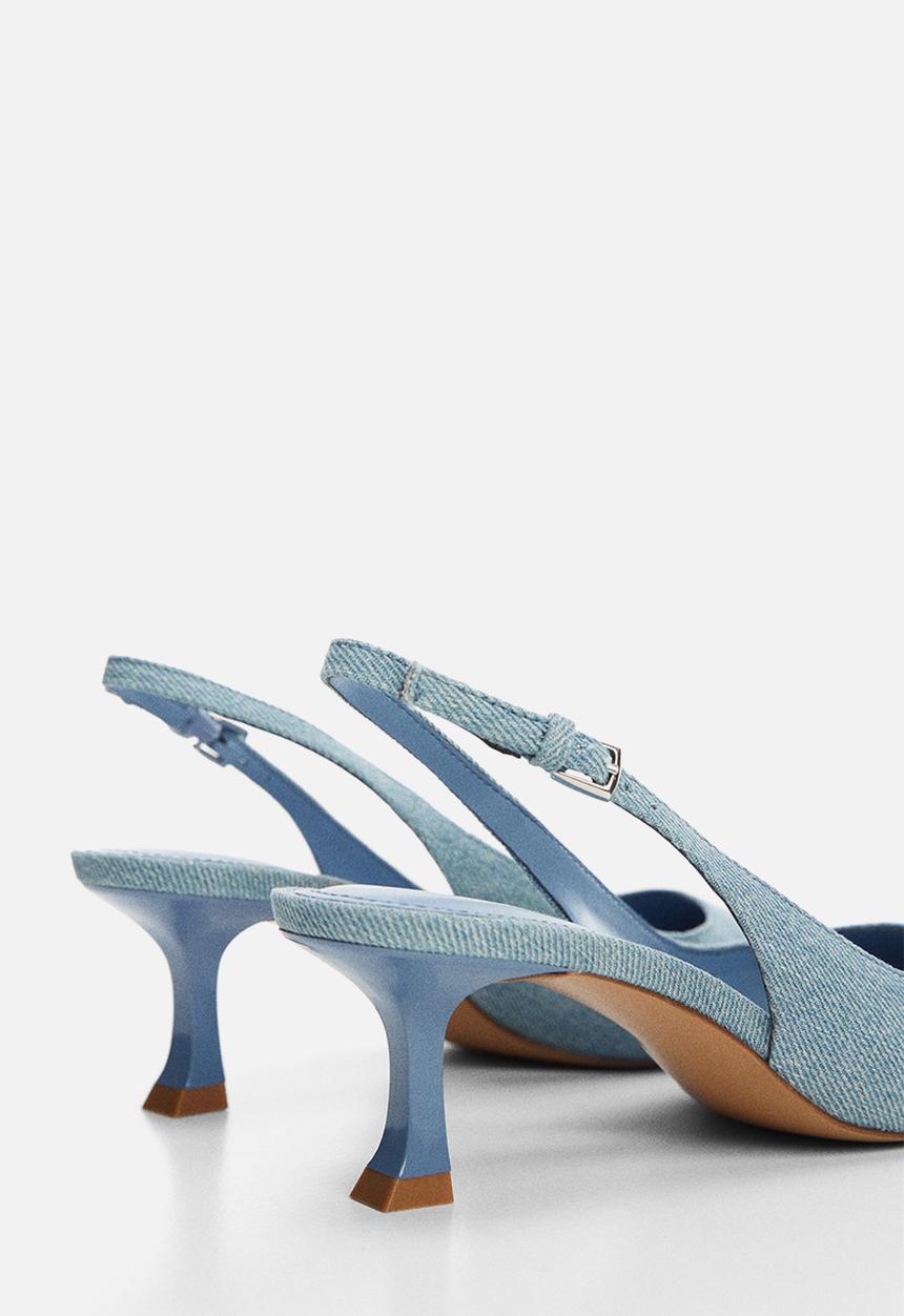 MANGO - Rory 1 slingback court - open blue