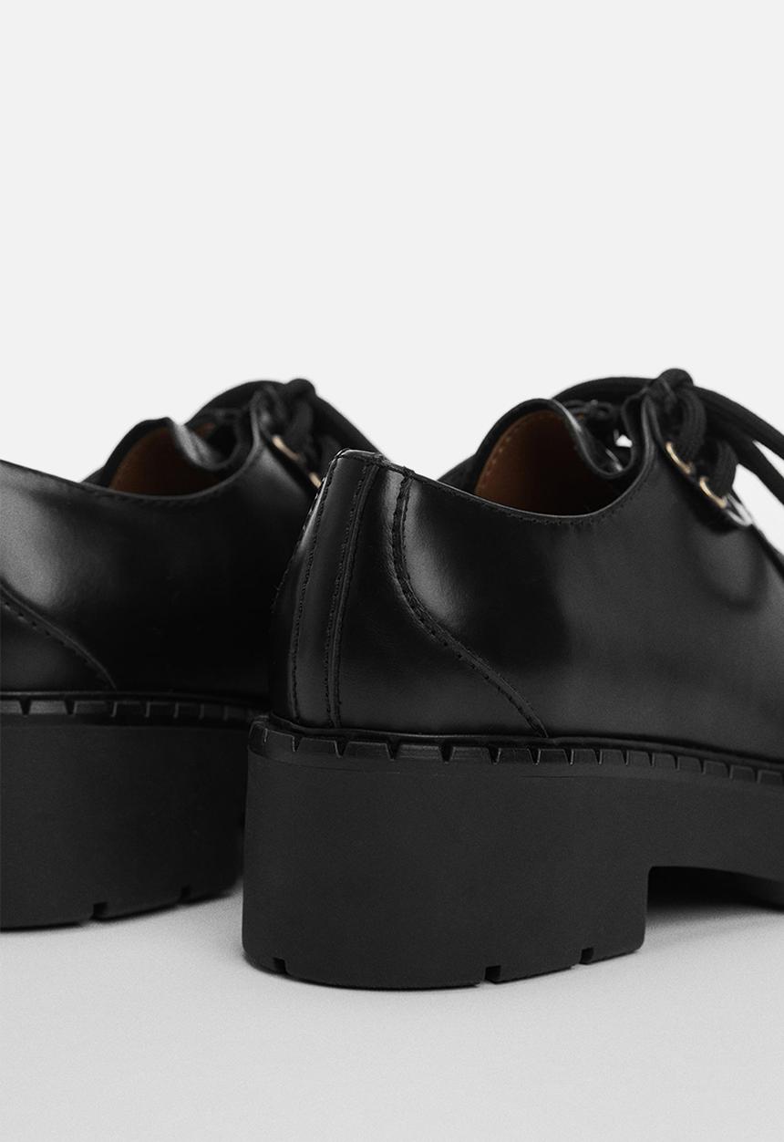 MANGO - Safa lace-up - black