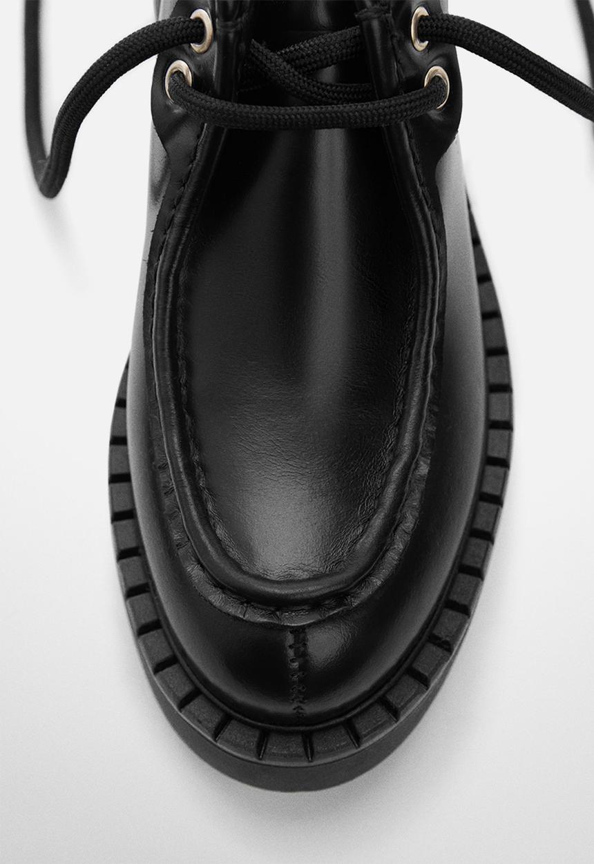 MANGO - Safa lace-up - black